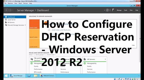 how to create dhcp reservation windows server